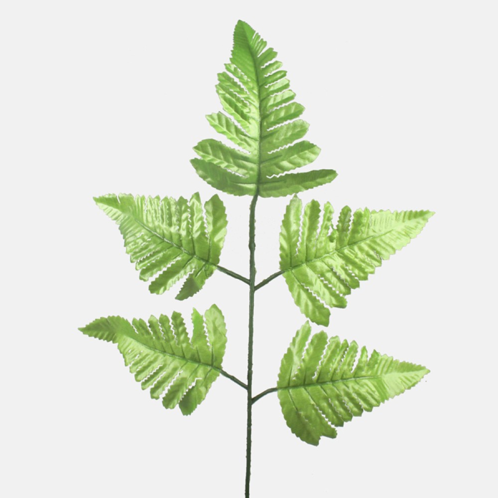 Budget Artificial Boston Fern Leaf Bright Green Artificial Leaves