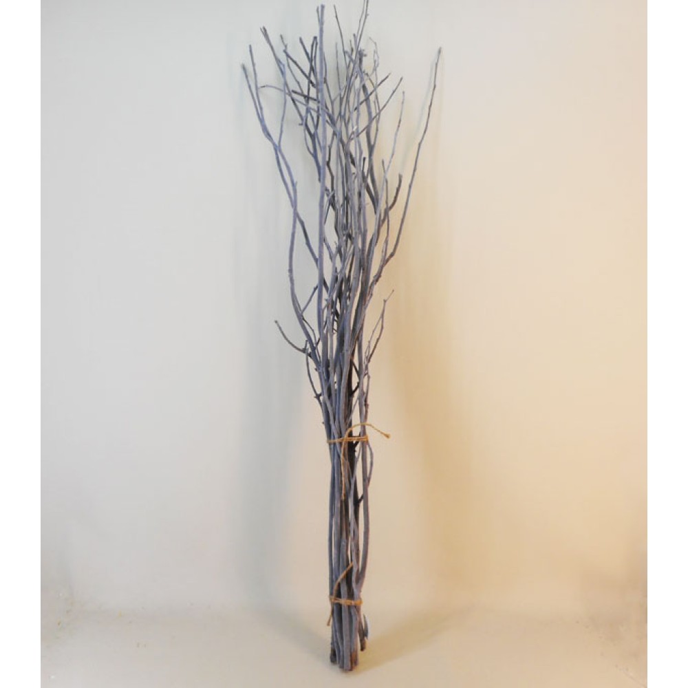 Flocked Branches Bundle Grey Sticks and Twigs