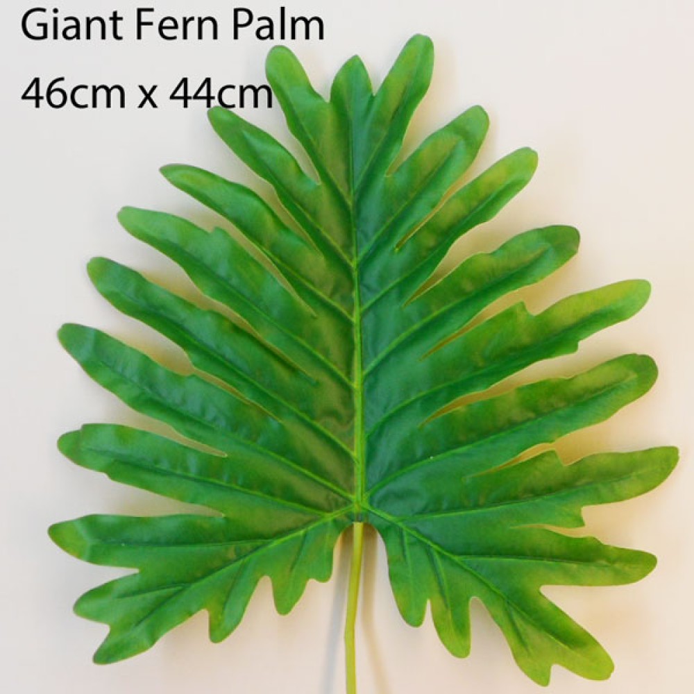 Giant Artificial Fern Palm Leaf Real Touch Artificial Leaves