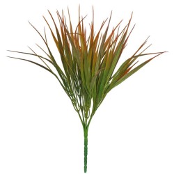 Artificial Grass Plants Orange Green 30cm - GRA033 GS4C