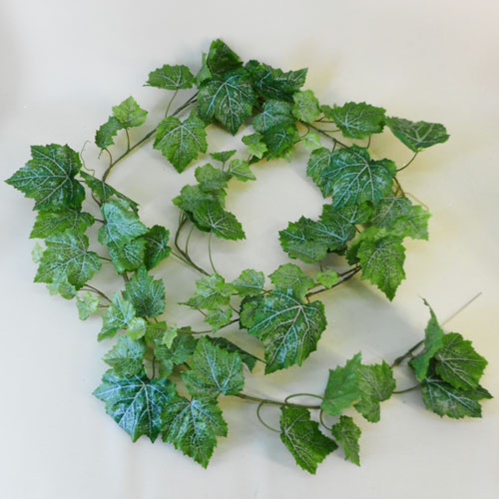 Outdoor Artificial Grape Leaves Garland Rain Resistant 180cm