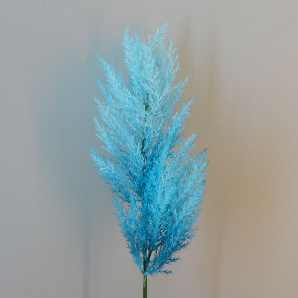 Artificial Pampas Grass Teal Blue 70cm Artificial Grasses
