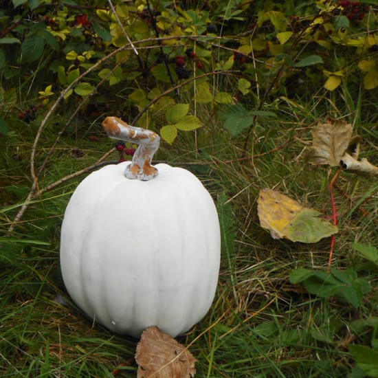 Artificial Pumpkin Small White 17cm - PUM013