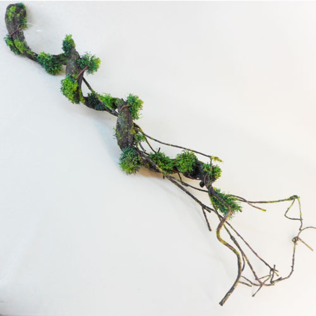 Artificial Twig and Bark Garland with Moss Greenery Garlands