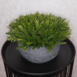 Faux Vanilla Bush in Grey Stone Bowl 30cm - VAN002 3B