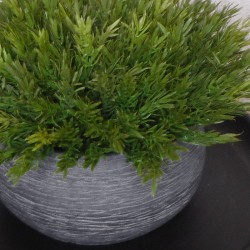 Faux Vanilla Bush in Grey Stone Bowl 30cm - VAN002 3B