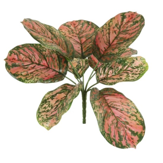 Artificial Brunnera Plant Red Green 27cm - BRU002 T2 Artificial Brunnera Plant Red Green 27cm - BRU002 T2