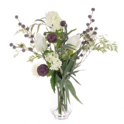 Artificial Flower Arrangements | Tulips and Artichokes Vase - TUL002