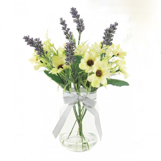 Daisies and Lavender | Artificial Flowers Arrangement - DAI007 3C