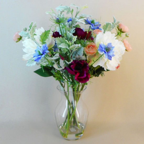 Luxury Artificial Flower Arrangement Assorted Garden Flowers - GAR002 