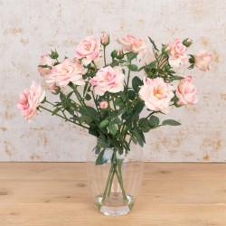 Pink Roses Artificial Flower Arrangement - ROS012 7C