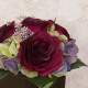 Burgundy Roses and Green Hydrangeas Artificial Flower Arrangements - ROS019 5D