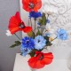 Meadow Poppies Silk Flower Arrangement - MED004