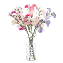 Sweet Peas Silk Flower Arrangement - SPV001 3C