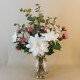 Dahlias and Roses Artificial Flower Arrangement - DAH003 EOF7