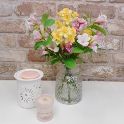 Faux Flower Mum-mento Posy with Vase - MUM002 4B