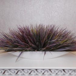 Artificial Fountain Grass in White Porcelain Bowl 55cm - FOU003