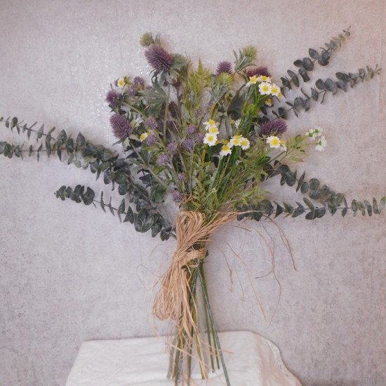LIMITED EDITION - The Scotland Artificial Flowers Hand Tied Bouquet - ABV075