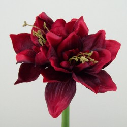 Artificial Amaryllis Flowers Red 55cm - A011 A2