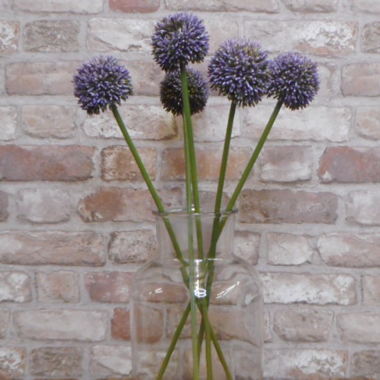 Artificial Hedgerow Allium Blue Purple 54cm - A087 A2