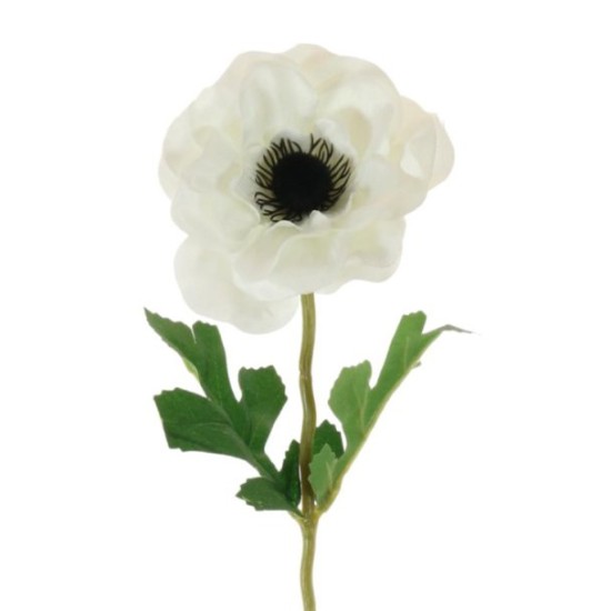 Artificial Anemones Cream 48cm - A038 HH1