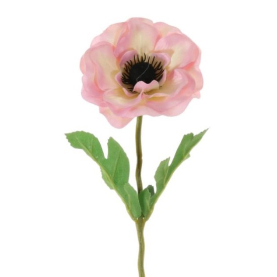 Artificial Anemones Pale Pink 48cm - A079 HH1