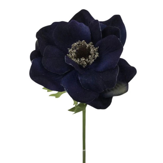 Velvet Anemone Navy Blue 47cm - A019 B2 Velvet Anemone Navy Blue 47cm - A019 B2