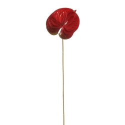 Real Touch Artificial Anthurium Red 59cm - A016a COMING SOON