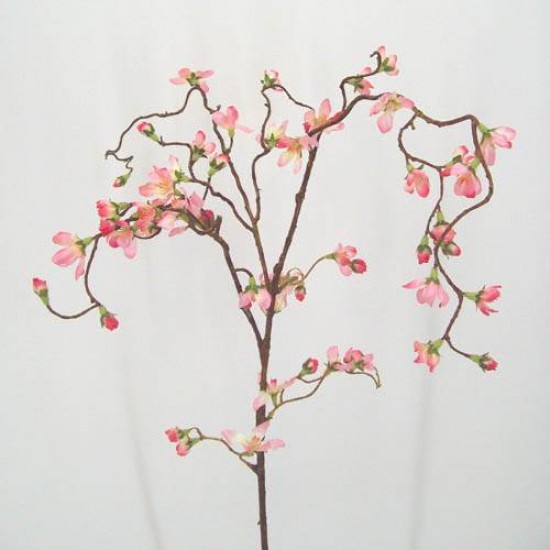 Pink Weeping Cherry Blossom Branch 118cm - C018 B1