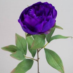 Artificial Peony Flowers Purple 60cm - P060 R4