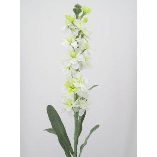 Artificial Stocks White Flowers 85cm - S011 R2