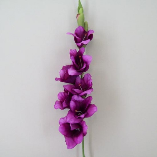 Artificial Gladiola Magenta Pink 96cm - G111 E4