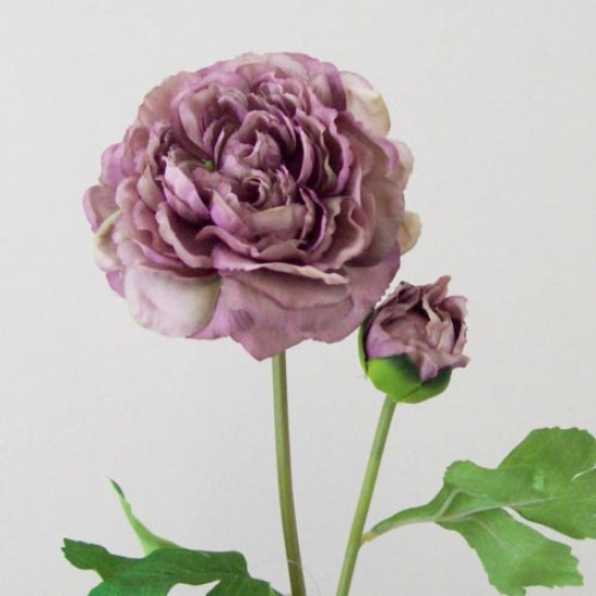 Artificial Ranunculus Vintage Purple 42cm - R144 O2