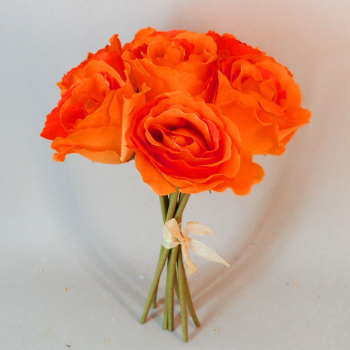 Artificial Roses Bunch Orange | Artificial Flowers