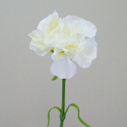 Artificial Silk Carnation Cream 60cm - C149 A3