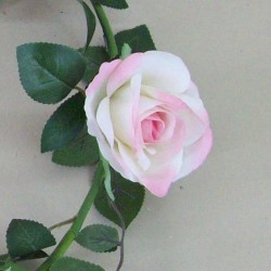 Artificial Silk Rose Garland Pink 180cm - R401 BX17