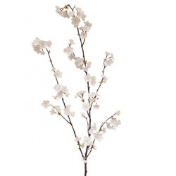 Artificial Cherry Blossom Branch Ivory No Leaves 127cm - B043 B1