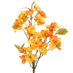 Artificial Cherry Blossom Branch Yellow Flowers 77cm - B059 A3