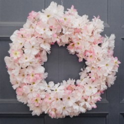 Artificial Blossom Wreath 44cm | Spring Flowers - SPR009