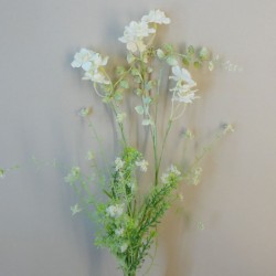 English Meadow Blossom and Foliage Cream 54cm - B074 FF3