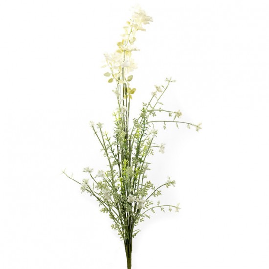 English Meadow Blossom and Foliage Cream 54cm | Artificial Flowers