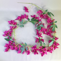 Artificial Bougainvillea Garland Hot Pink 160cm - B094 T1