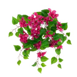 Eco Artificial Trailing Bougainvillea Plant Hot Pink with UV Protection 50cm - B064 B3