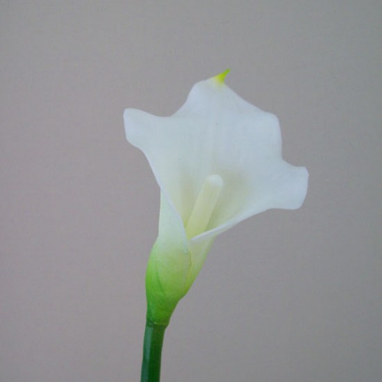 Artificial Calla Lilies Real Touch Small White 66cm - C159 A2