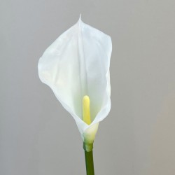 Artificial Calla Lilies Real Touch Medium Ivory 60cm - C184 B3