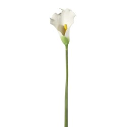 Artificial Calla Lilies Real Touch Large White 82cm - C161 COMING SOON