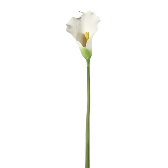 Artificial Calla Lilies Real Touch Large White 82cm - C161 COMING SOON
