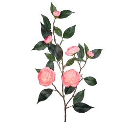 Artificial Camellias Pink 80cm - C162 D2