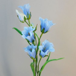 Artificial Campanula Bell Flowers Blue 49cm - B069 B4