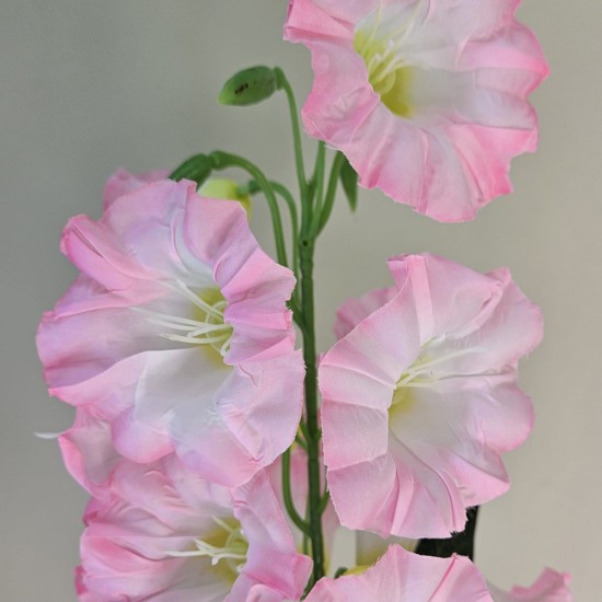 Artificial Campanula Bell Flowers Pink 87cm - C029 BB1